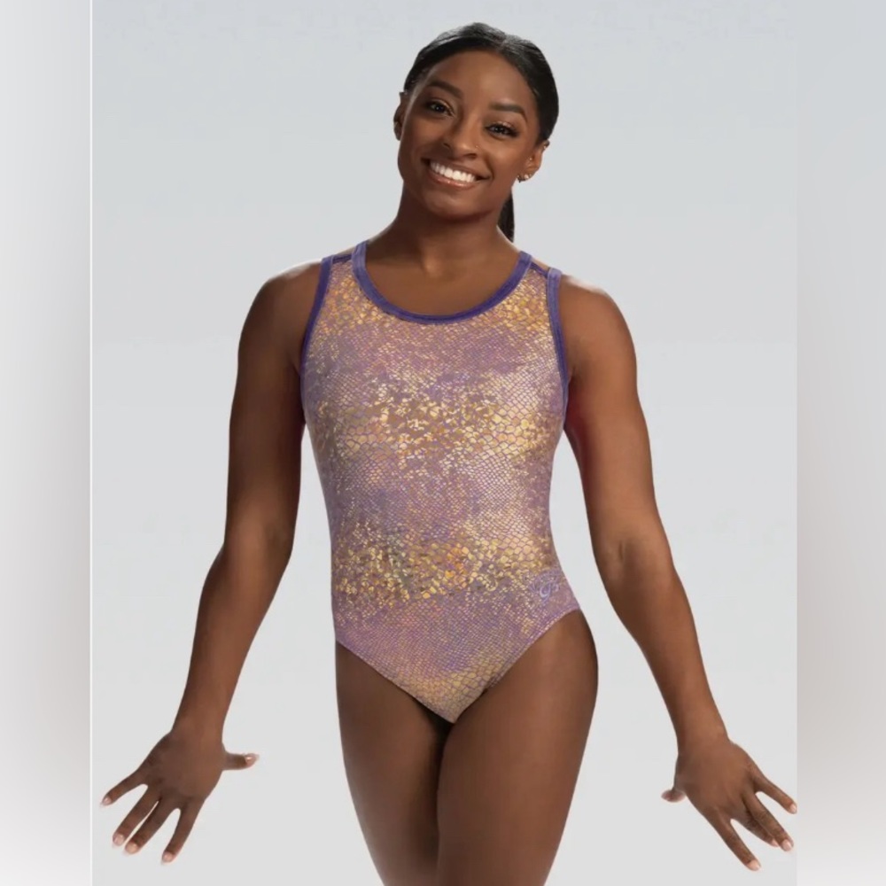COPY - GK “snake skin” gymnastics leotard